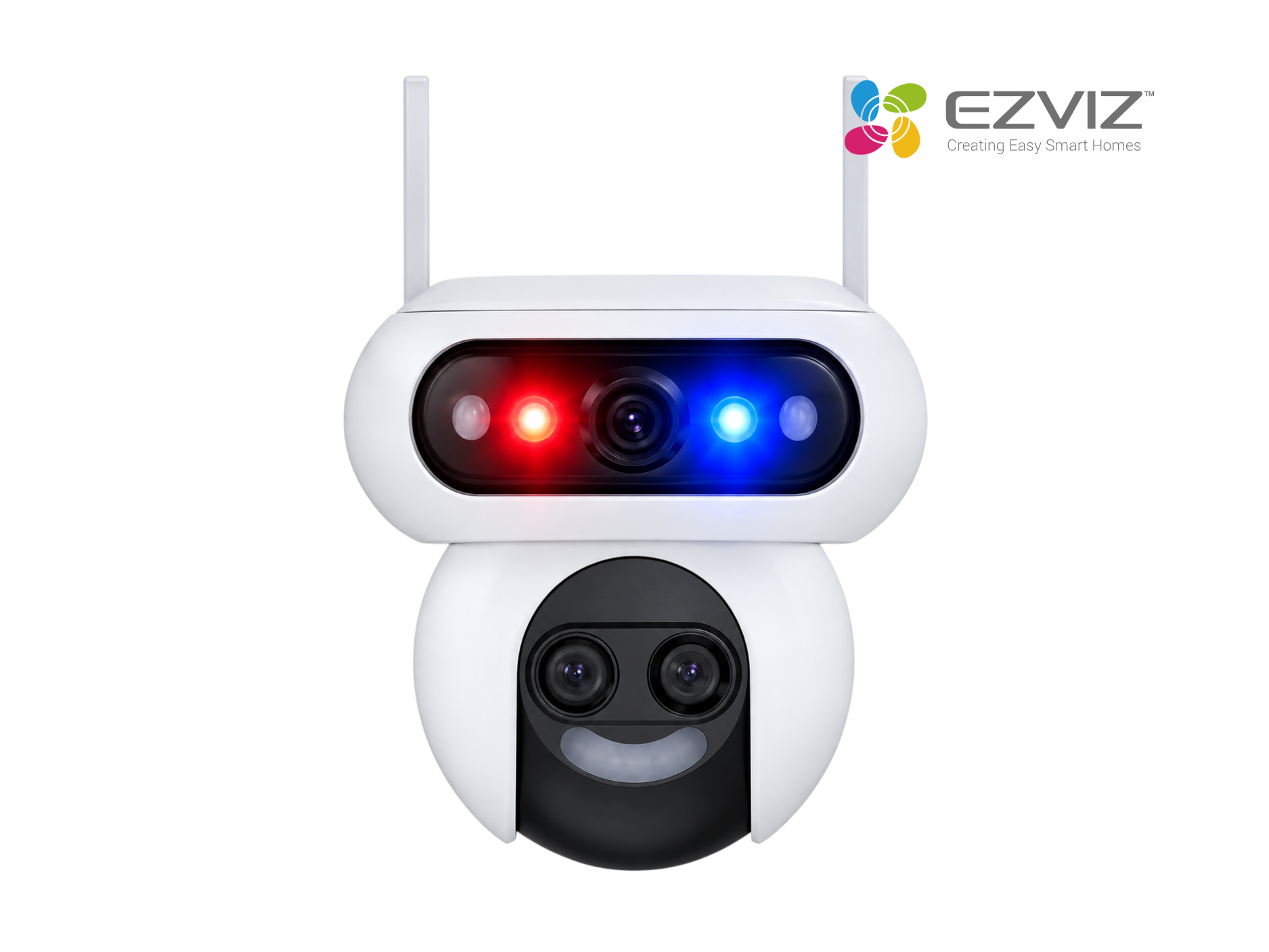 CAMARA EZVIZ EXT H90F TRIPLE 15MP 3K ,,AUDIO 2 VIAS , CON ZOOM OPTICO 12X, WIFI 6 (2.4GHZ Y 5GHZ), A COLOR, CON SIRENA INTEGRADA,IP67