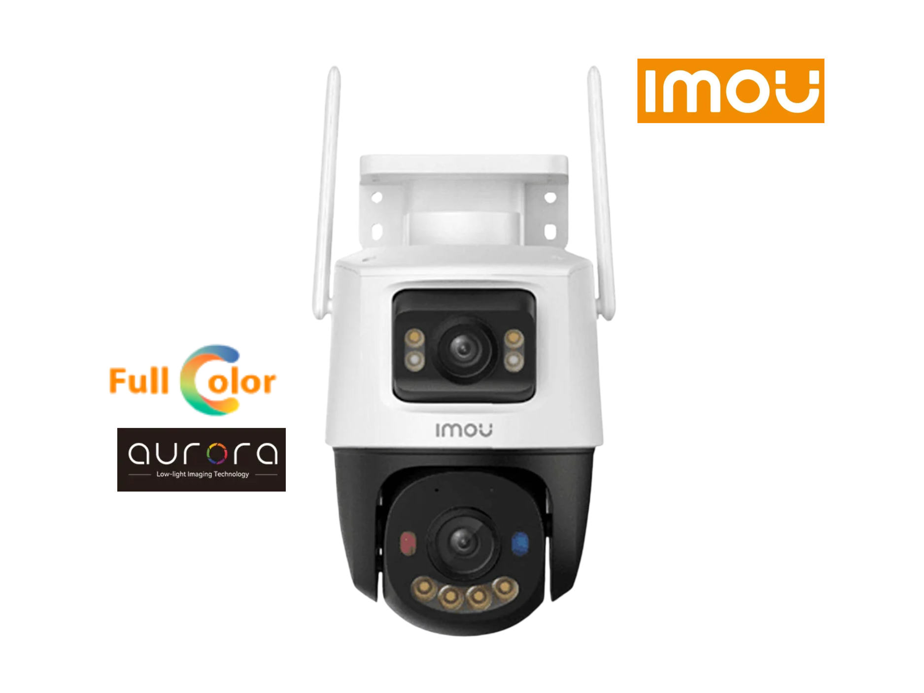 CAMARA IMOU EXT CRUISER DUAL PRO 8MP , AUDIO 2 VIAS , WIFI 2.4/ 5G , 360° , A COLOR ,CON TECNOLOGIA AURORA